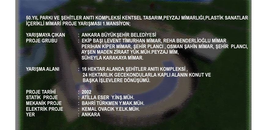 50.Yıl Parkı ve Anıtı / Ankara